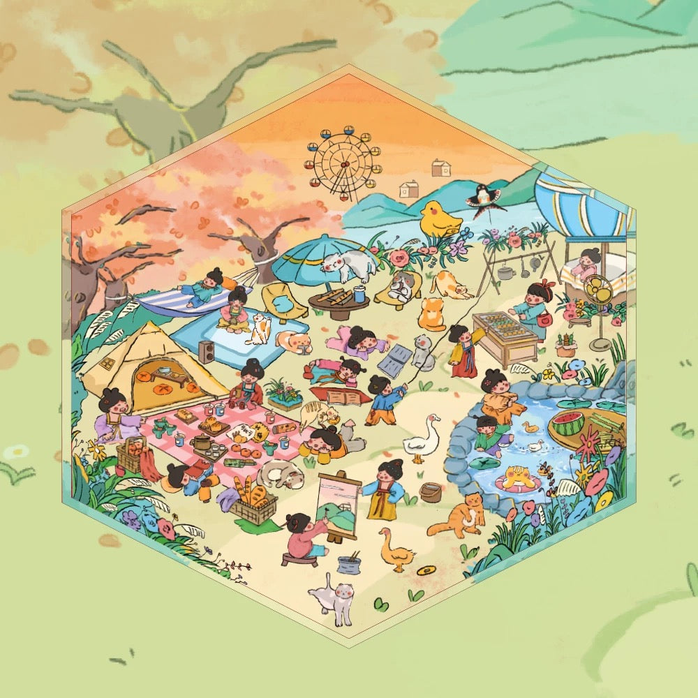 Colorful Little Wonders 3D Sticker | 6 Cute Miniature Scenes