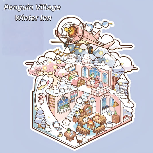 Little Wonder Rooms 3D Sticker Scenes | 4 Cute Miniature Scenes