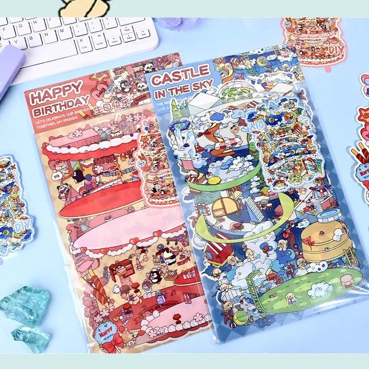 Enchanted Occasions 3D Sticker | 2 Miniature Scenes