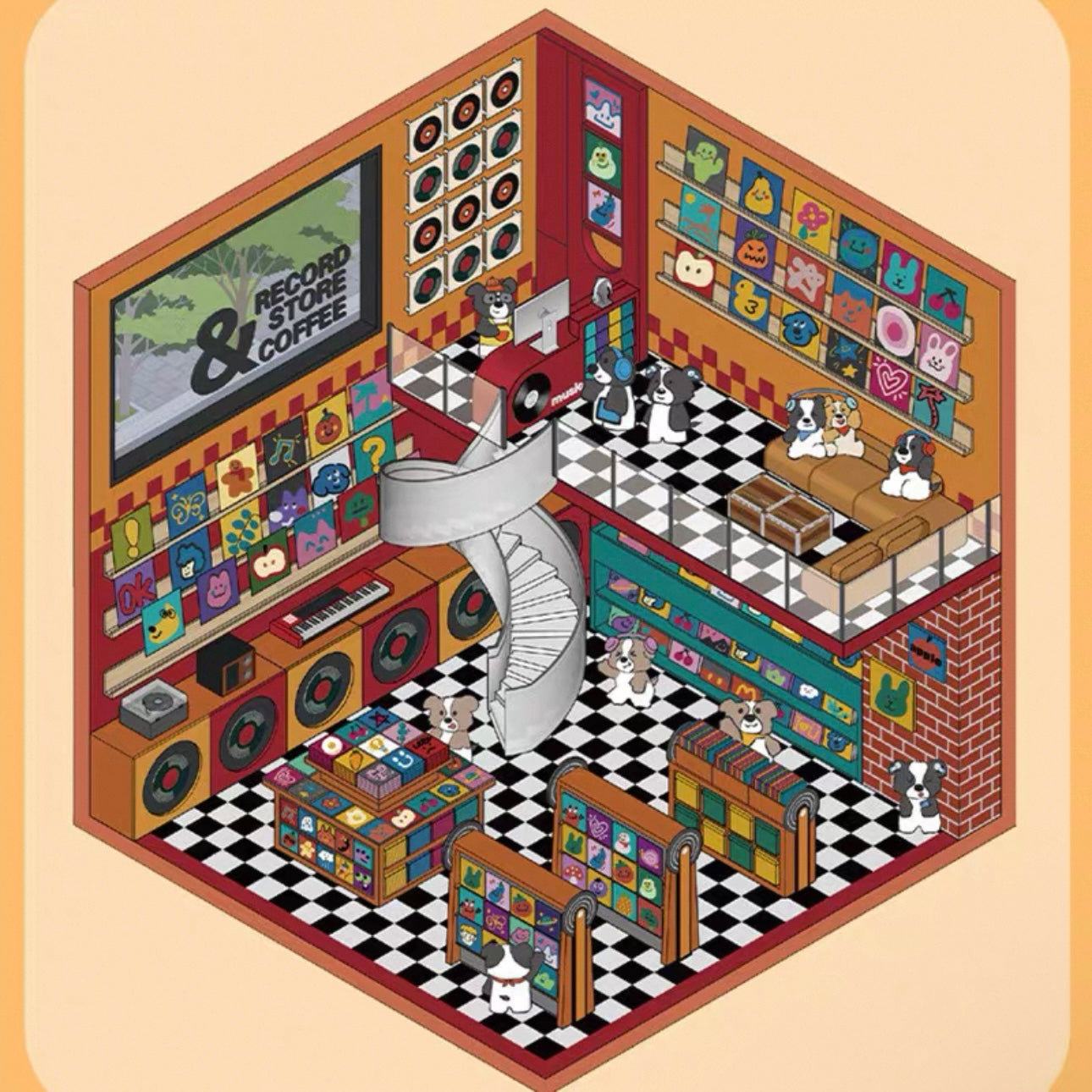 Wonder Playland 3D Sticker | 4 Cute Miniature Scenes