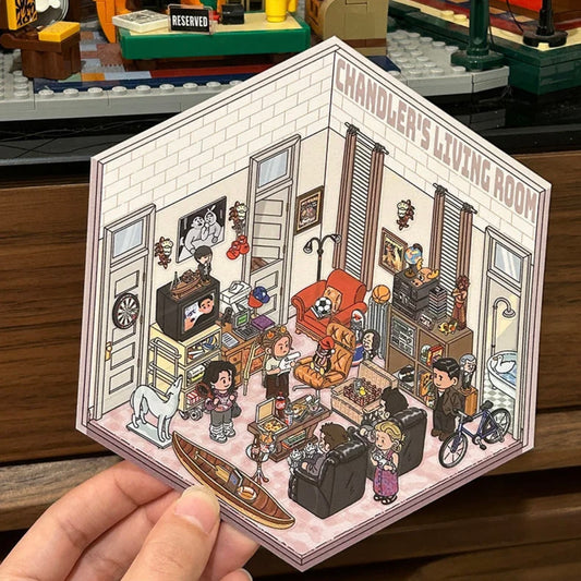 Cozy Days with Friends 3D Sticker | 2 Cute Miniature Scenes