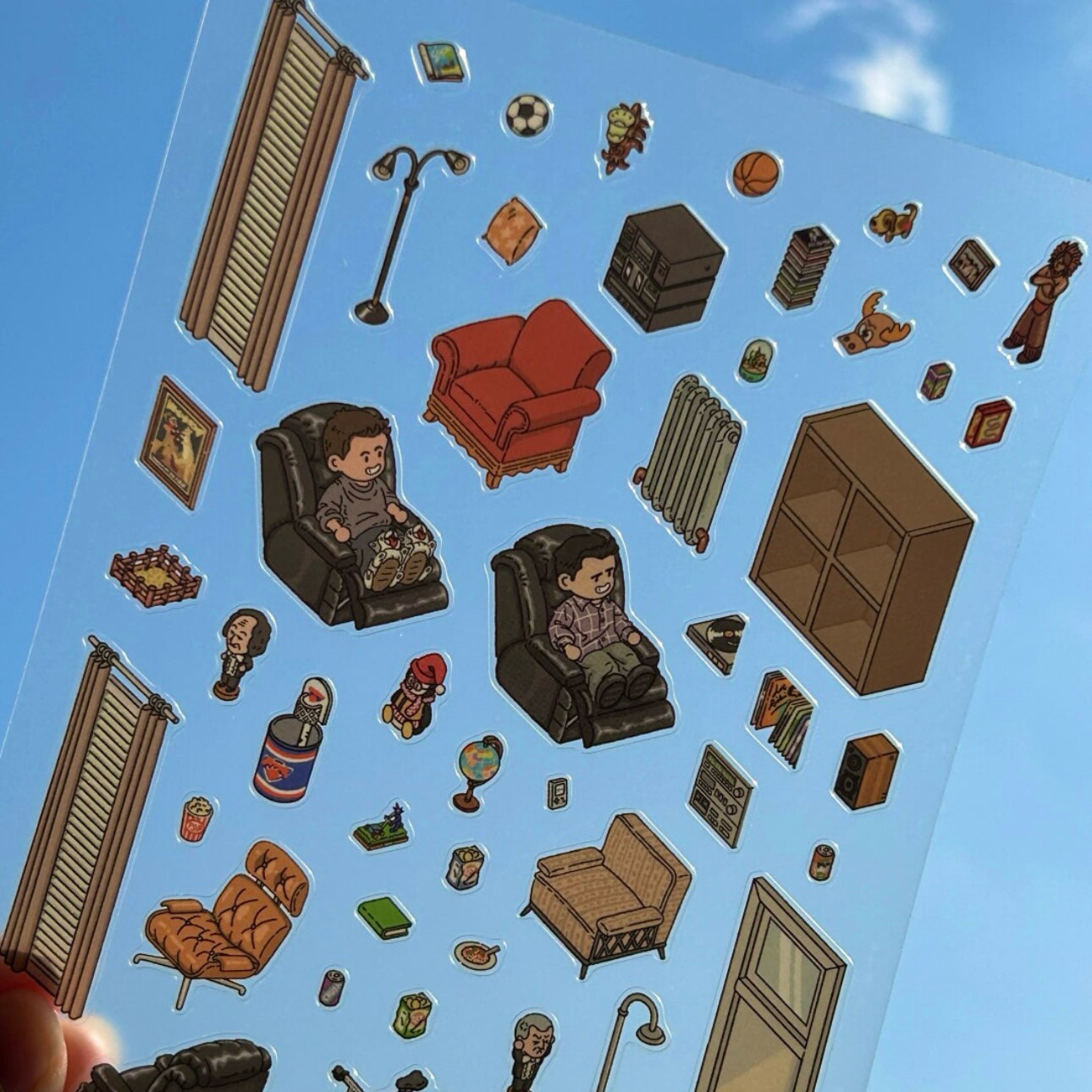 Cozy Days with Friends 3D Sticker | 2 Cute Miniature Scenes