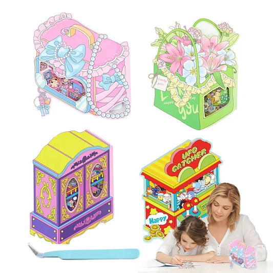 My Foldable World 3D Sticker | 4 Cute Miniature Scenes