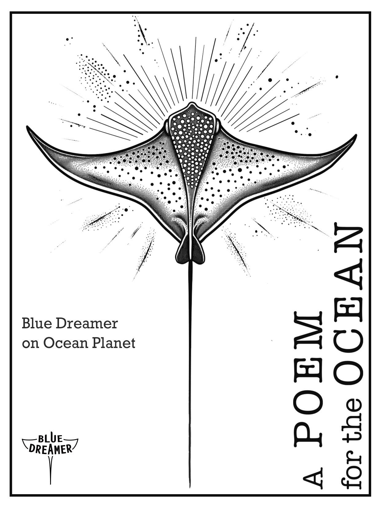 A Poem for the Ocean Temporary Tattoo