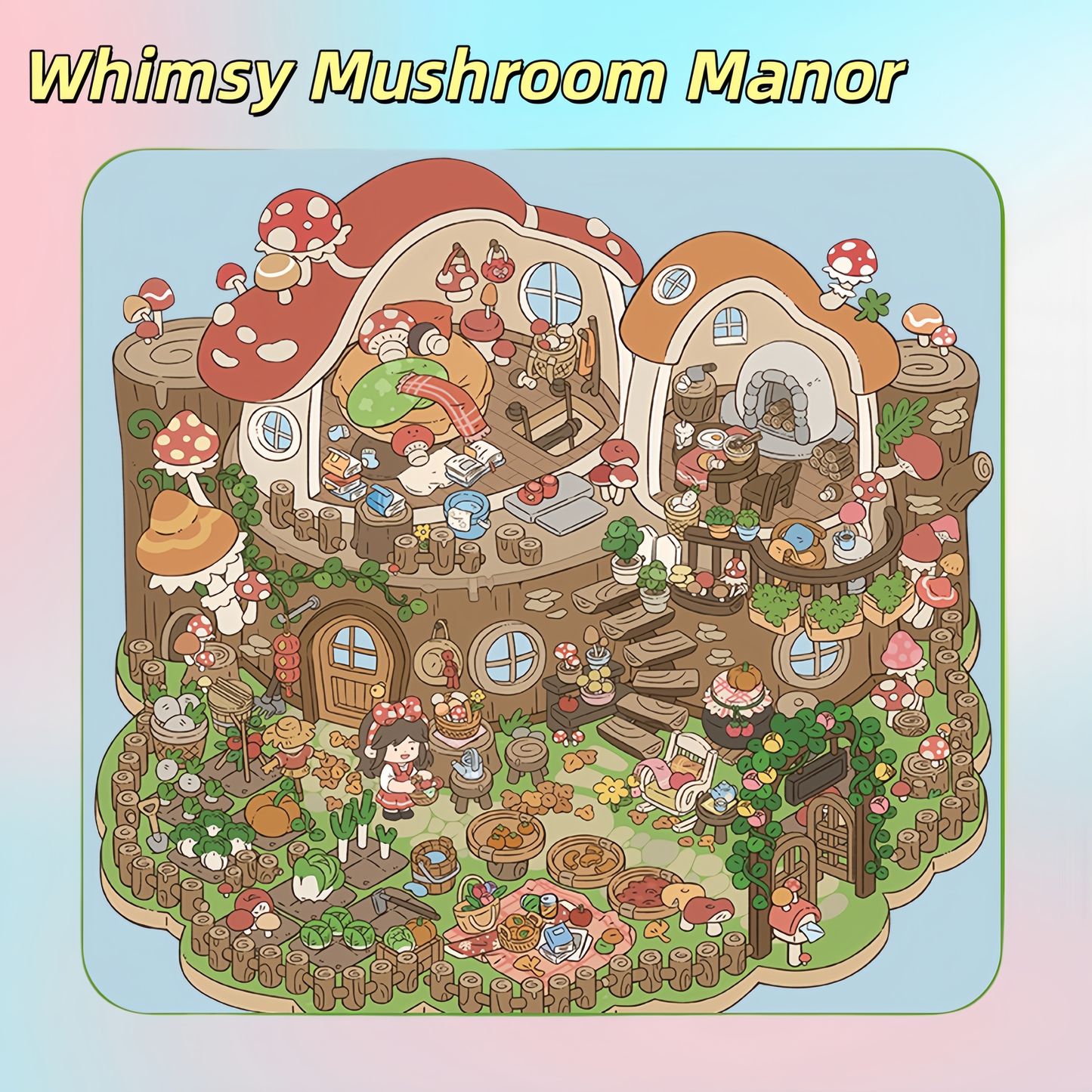 Tiny Wonder World 3D Sticker | 3 Cute Miniature Sticker