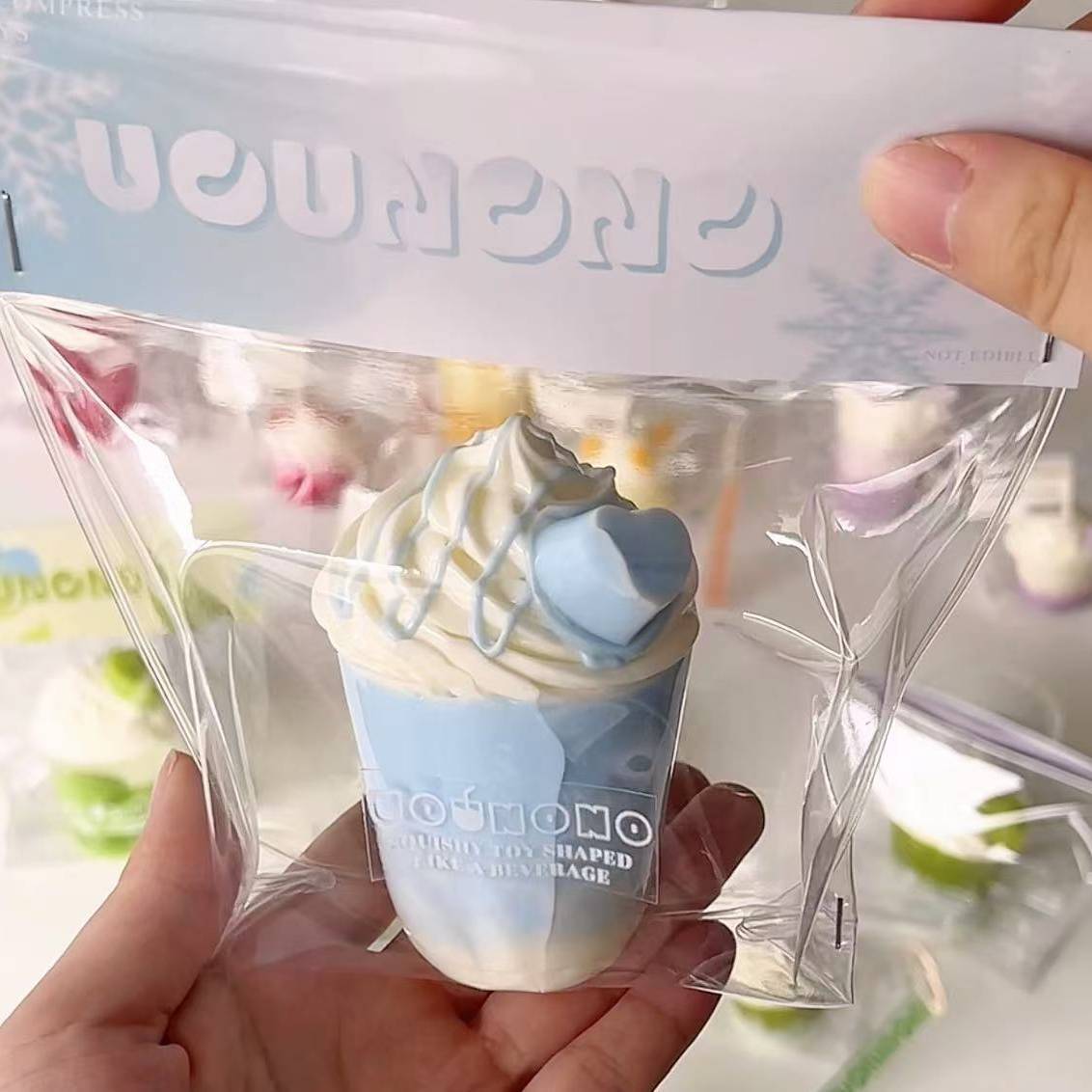 Big Size Cream Top Beverage Squishy