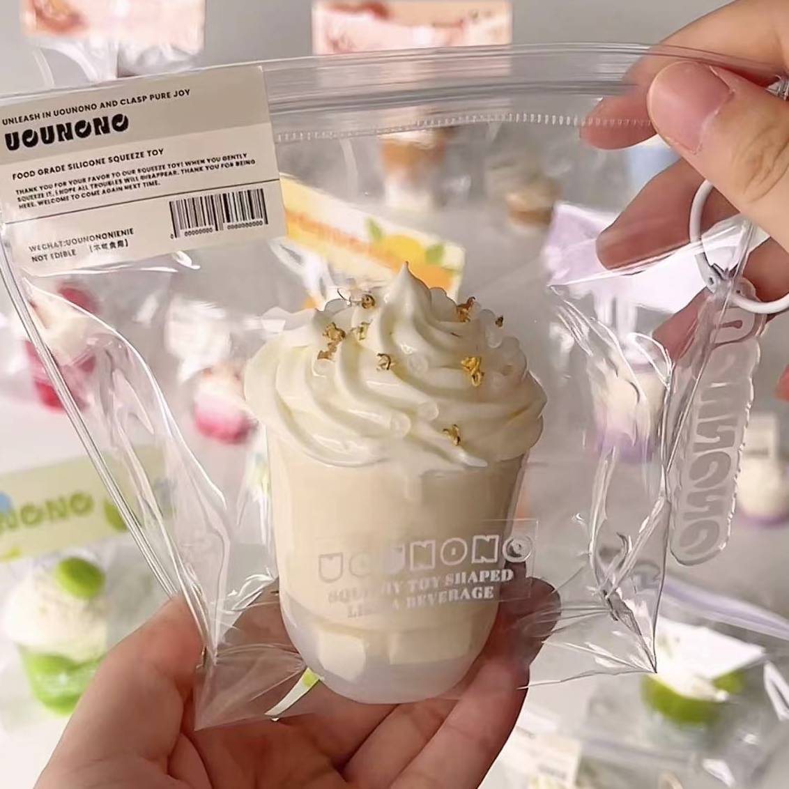 Big Size Cream Top Beverage Squishy