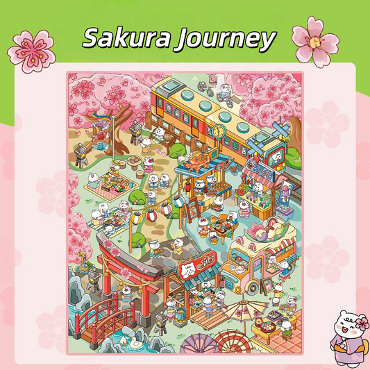 Wander the World 3D Sticker | 4 Cute Miniature Scenes