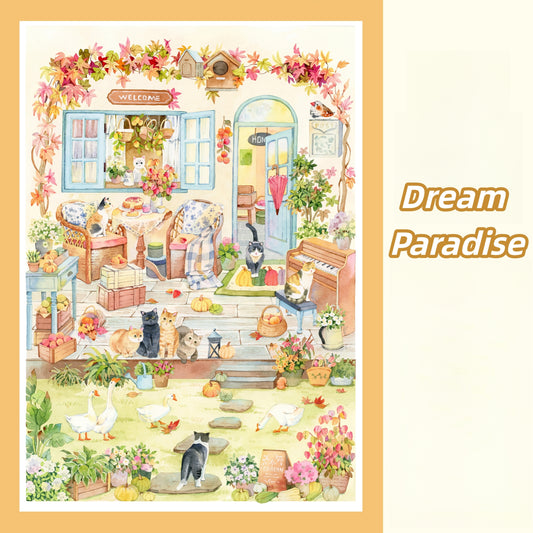 Leisure Time 3D Sticker | 2 Cute Miniature Scenes