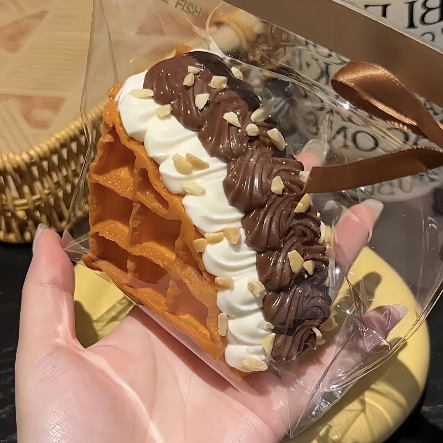 Peanut Butter Waffle Squishy