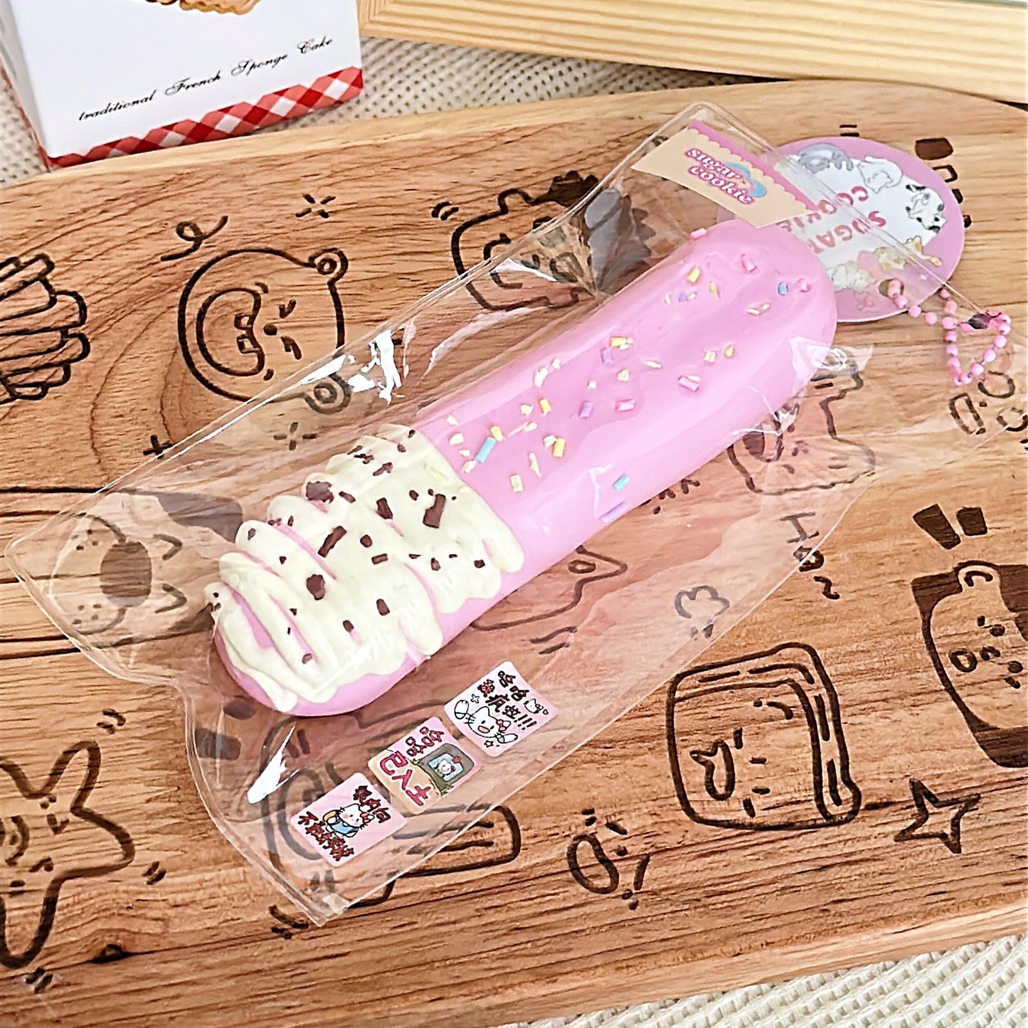 Strawberry Milk Snack Bar Squishy