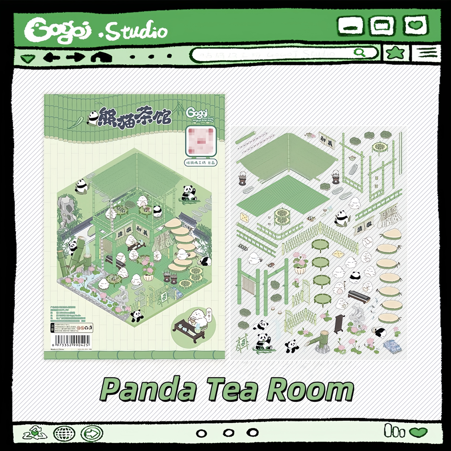 Gogoj Studio 3D Sticker | 2 Cute Miniature Scenes