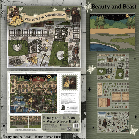 Dark Fairy Tale 3D Sticker | 4 Cute Miniature Scenes