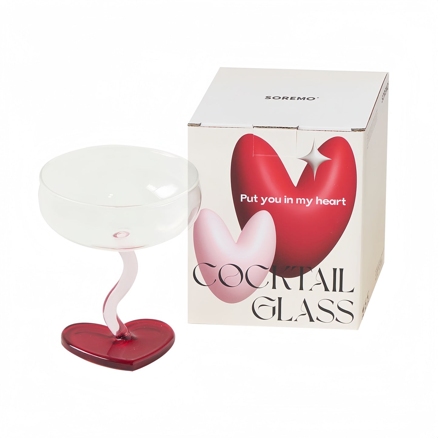 Heart Glass Goblet
