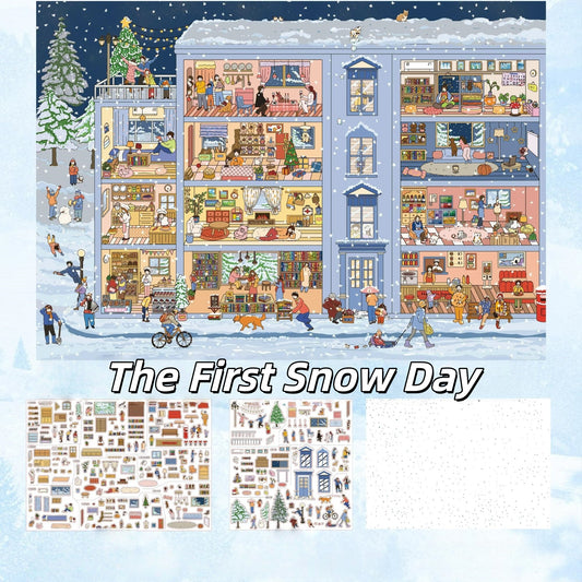 Cubicle Series 3D Sticker | 3 Cute Miniature Scenes