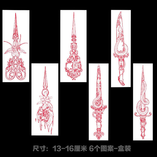 Rosethorn Ritual Temporary Tattoo