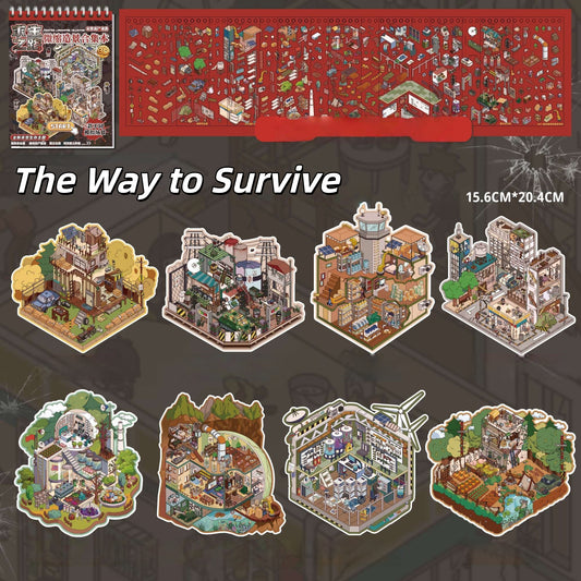 The Way to Survive 3D Sticker Book