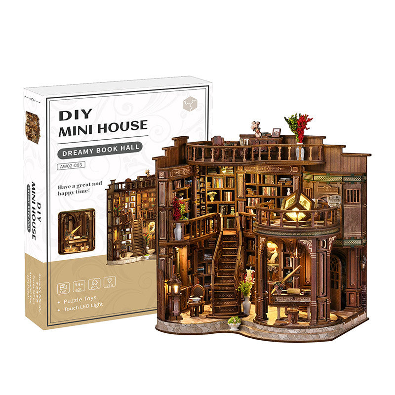 Dream Book Hall DIY Miniature House - English Instructions