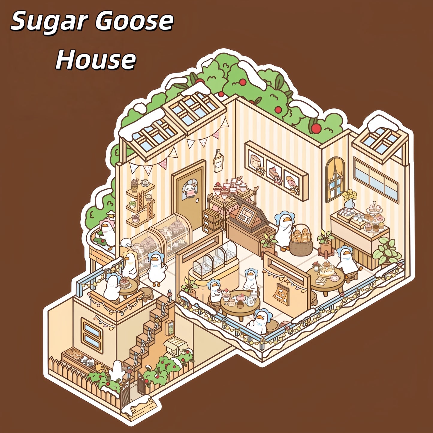 Little Wonder Rooms 3D Stickers | 4 Cute Miniature Scenes