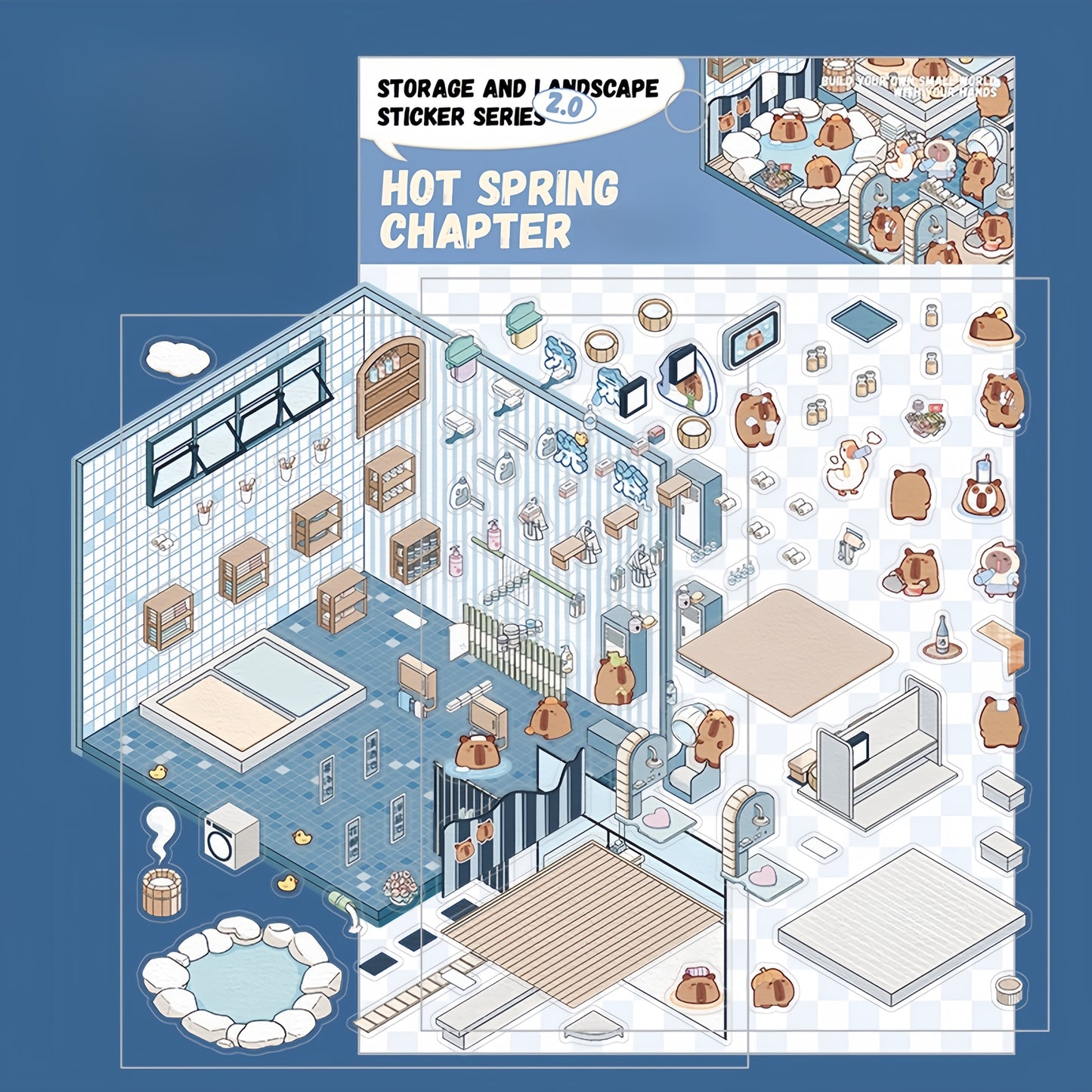 Daily Delights 3D Sticker | 4 Cute Miniature Scenes