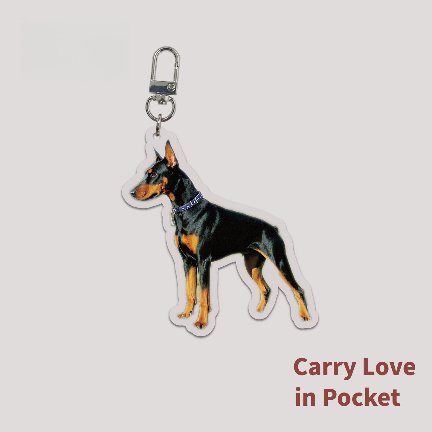 Custom Pet Photo Acrylic Bag Charm Keychain
