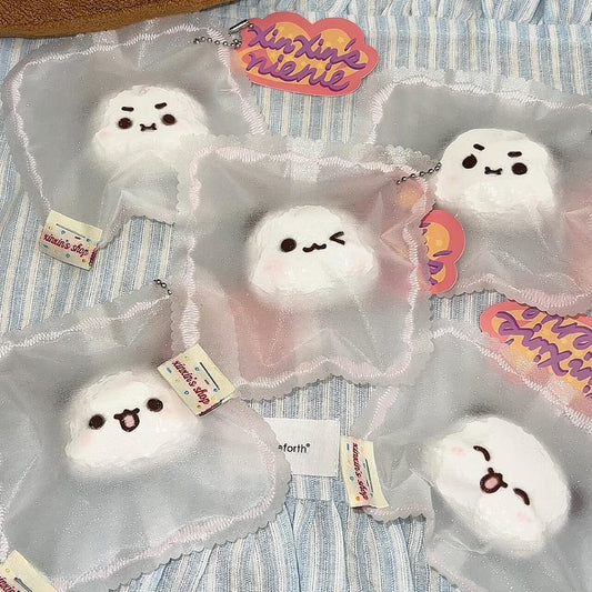 Tiny Bits Glittery Pouch Squishy