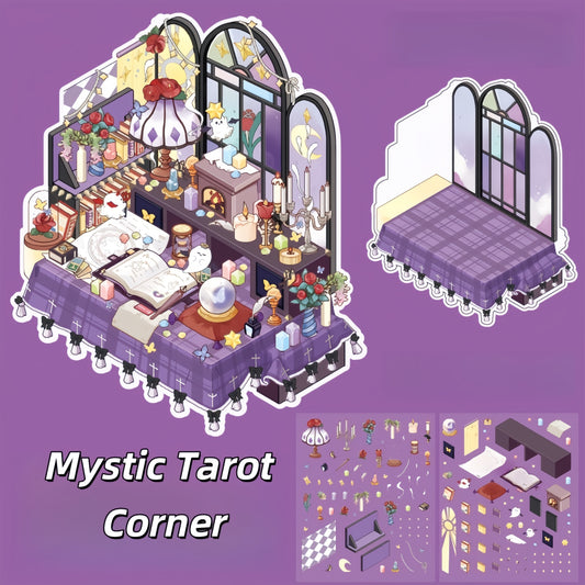 Dreamy Corners 3D Sticker | 4 Cute Miniature Scenes