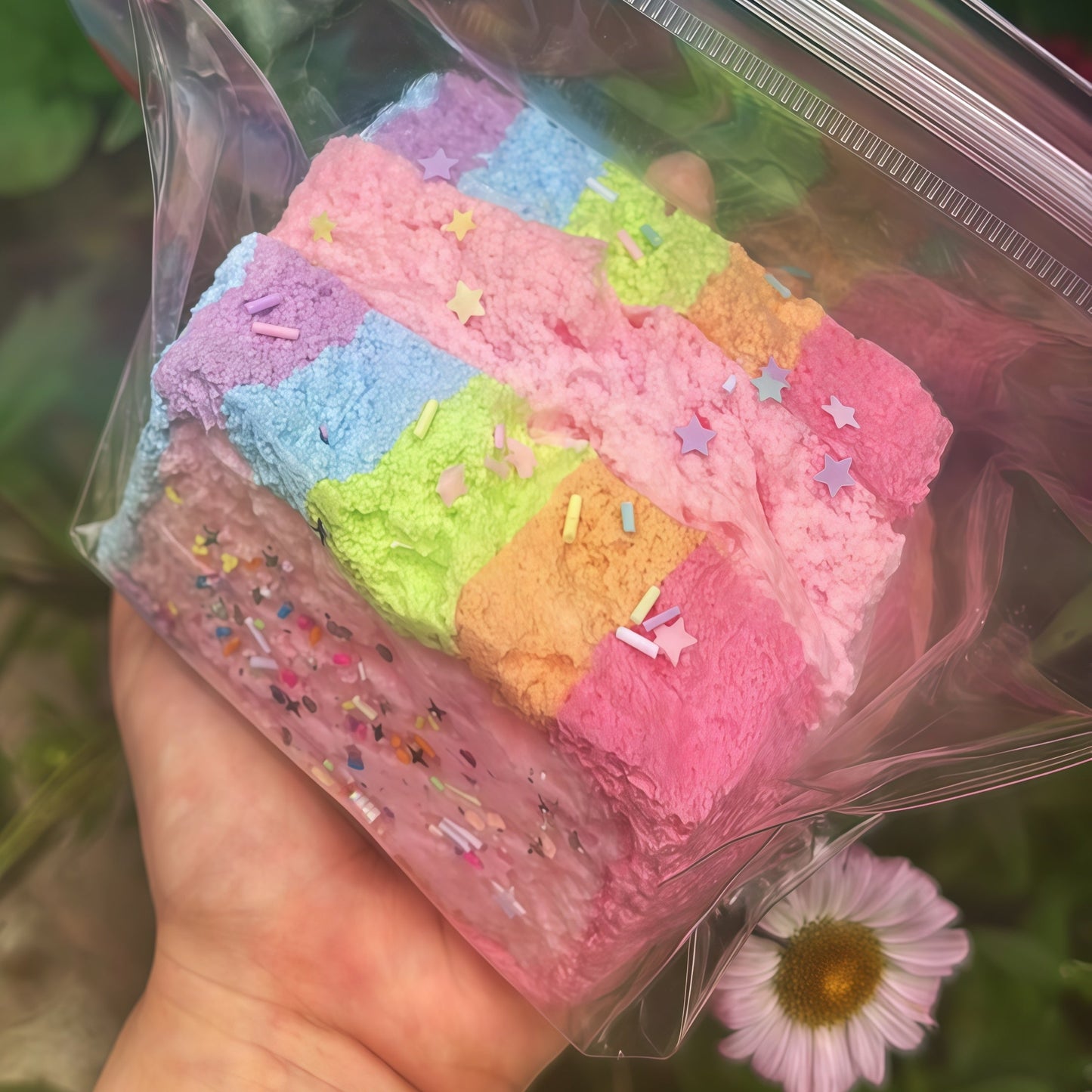 Rainbow Wrap Toast Squishy