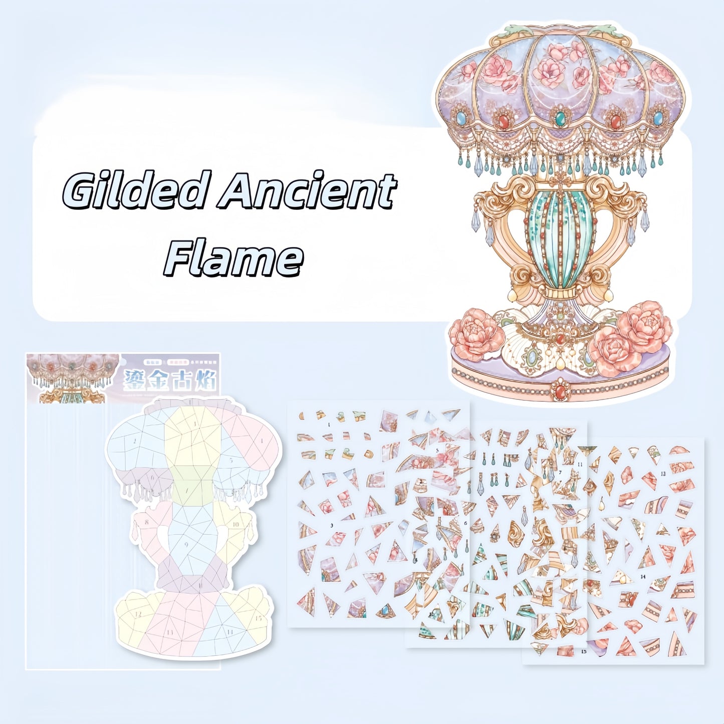 Antique Restoration 3D Sticker | 4 Cute Miniature Scenes
