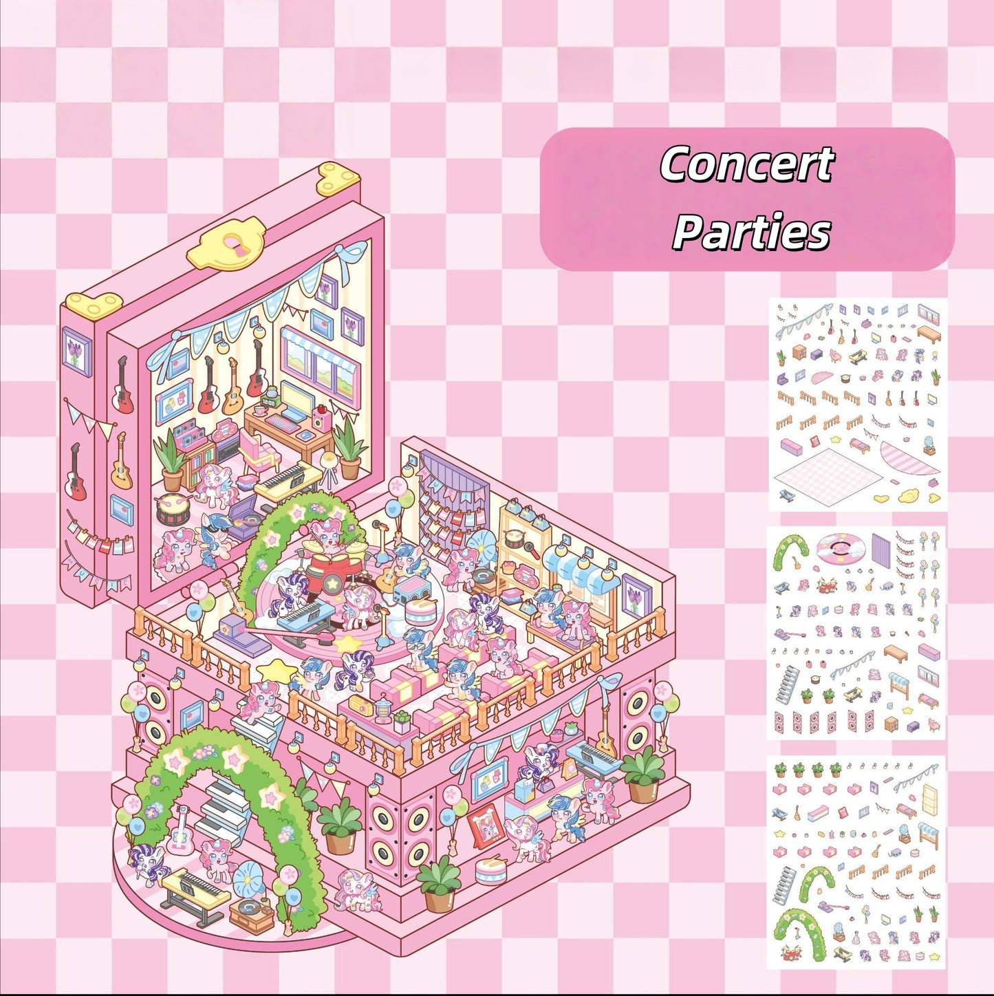 Toy Box World 3D Sticker Scenes | 4 Cute Miniature Scenes