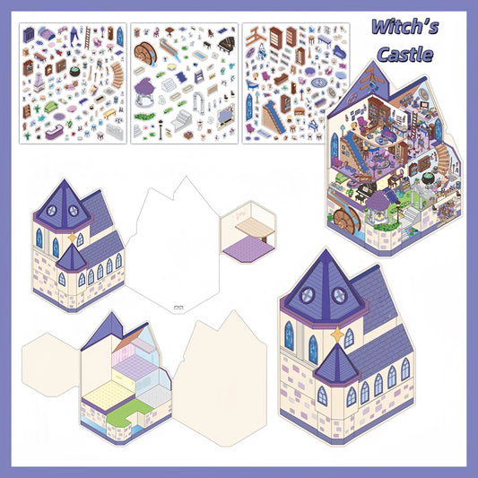 Little Corner 3D Sticker | 2 Cute Miniature Scenes