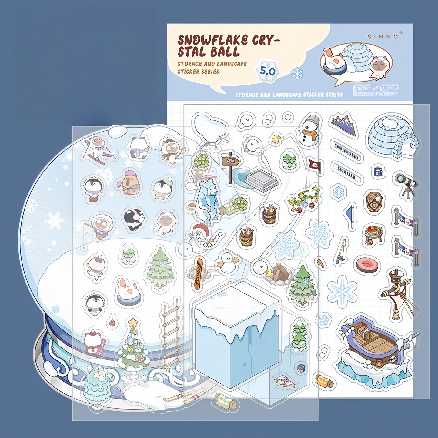 Magical Realm 3D Sticker | 4 Cute Miniature Scenes