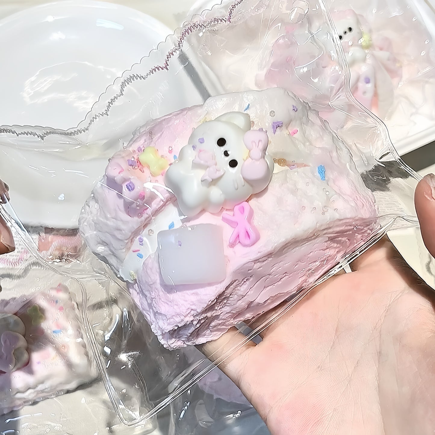 Strawberry Kitty Juice Series Squishy