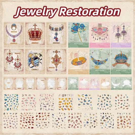 Jewelry Restoration 3D Sticker Book