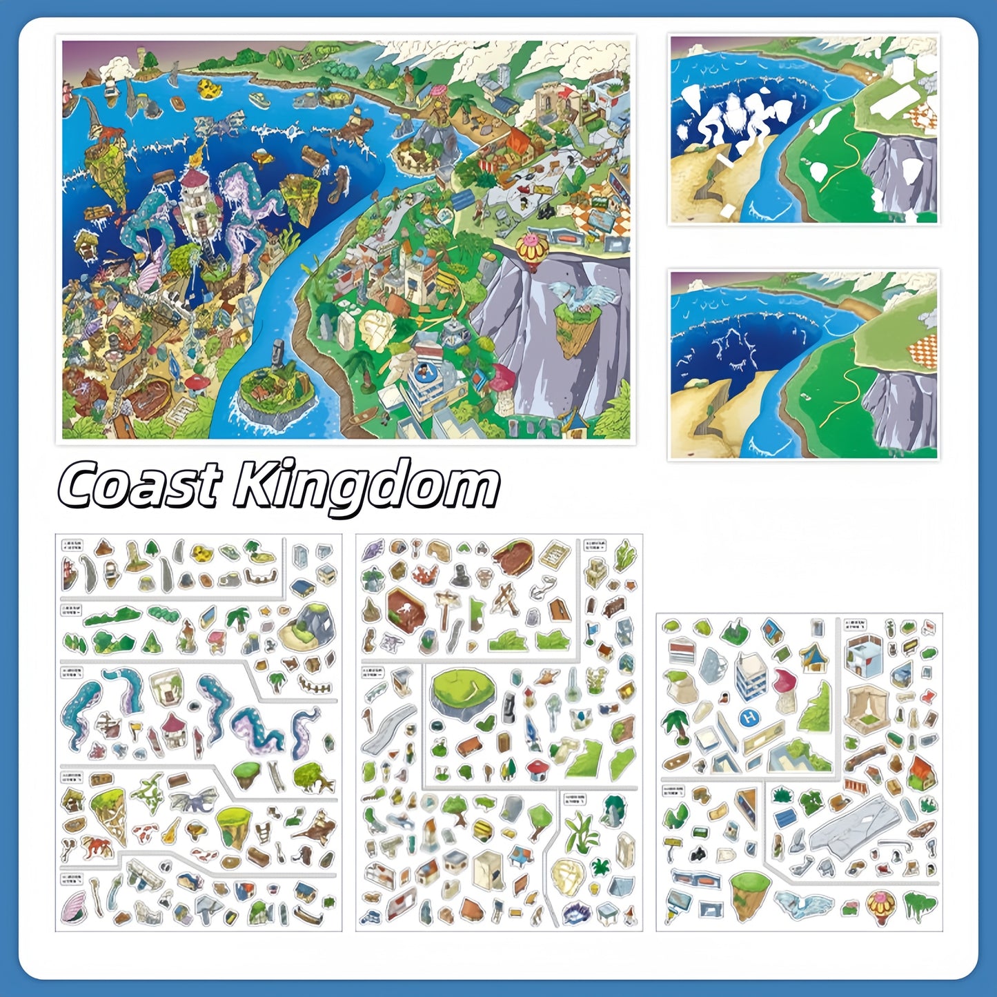 Realms of Wonder 3D Sticker | 2 Cute Miniature Scenes