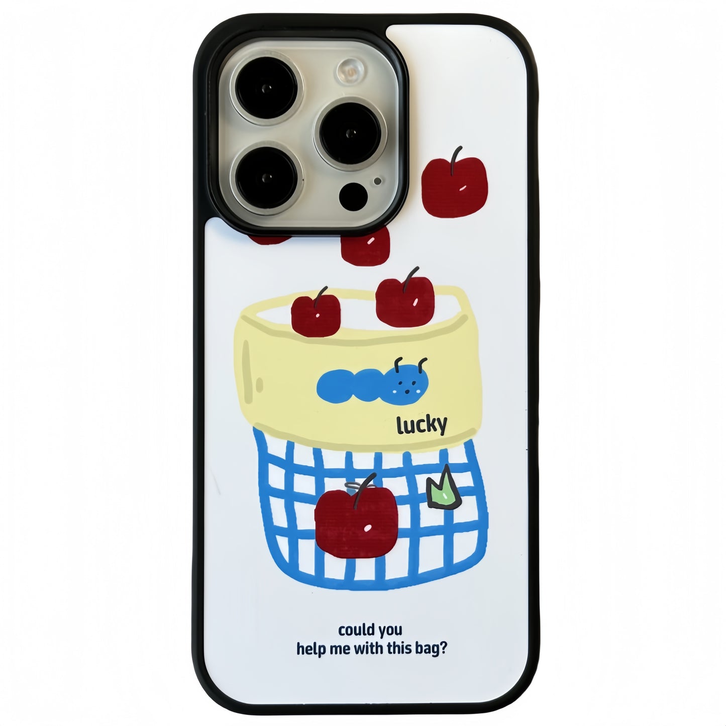 Dog with Printed Tote Bag Acrylic Phone Case