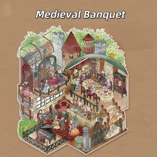 Tiny Dreamscape 3D Sticker | 3 Cute Miniature Scenes