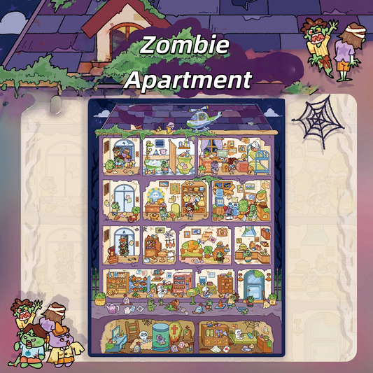 Fantasy Apartment 3D Sticker | 2 Cute Miniature Scenes