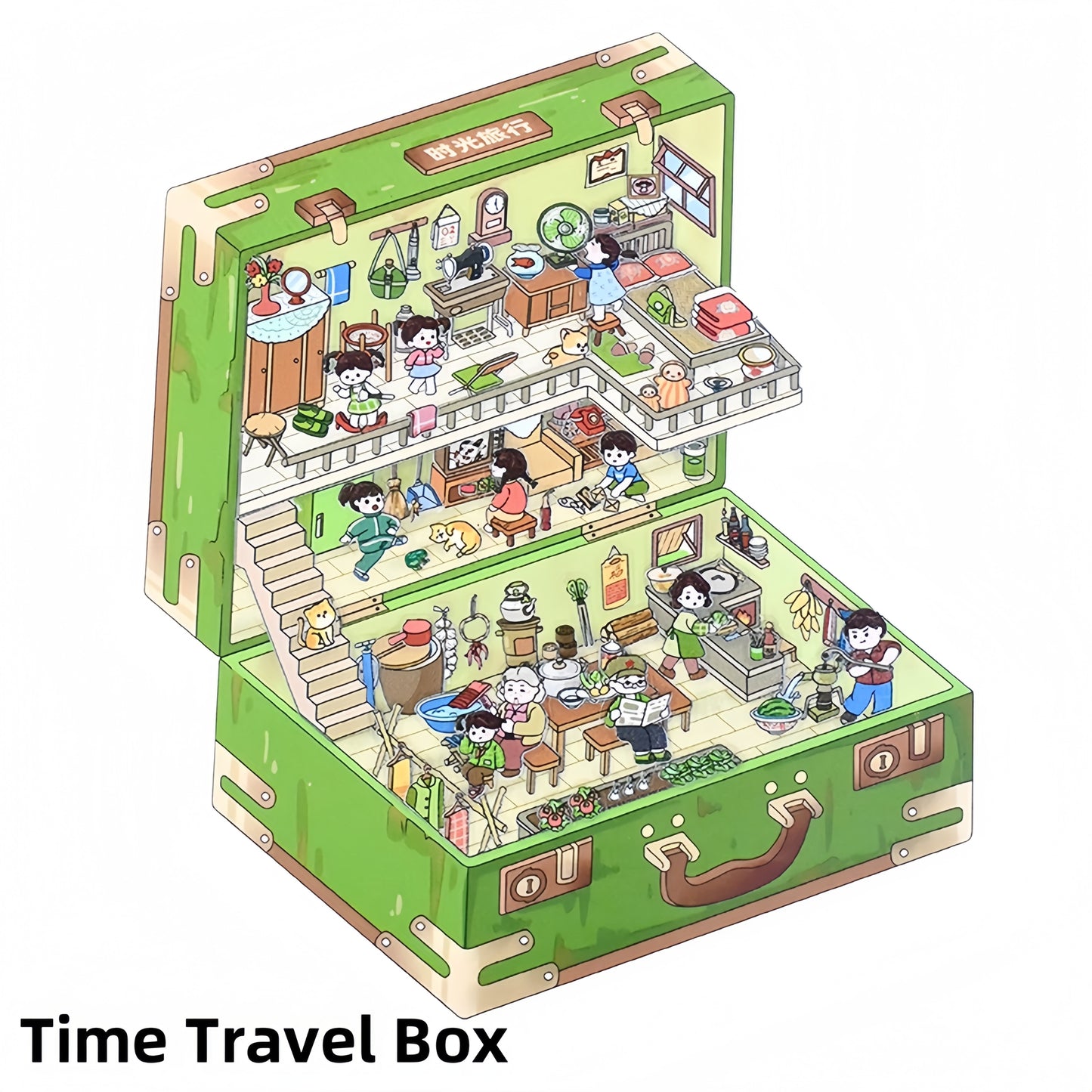 Magical Realm 3D Sticker | 4 Cute Miniature Scenes