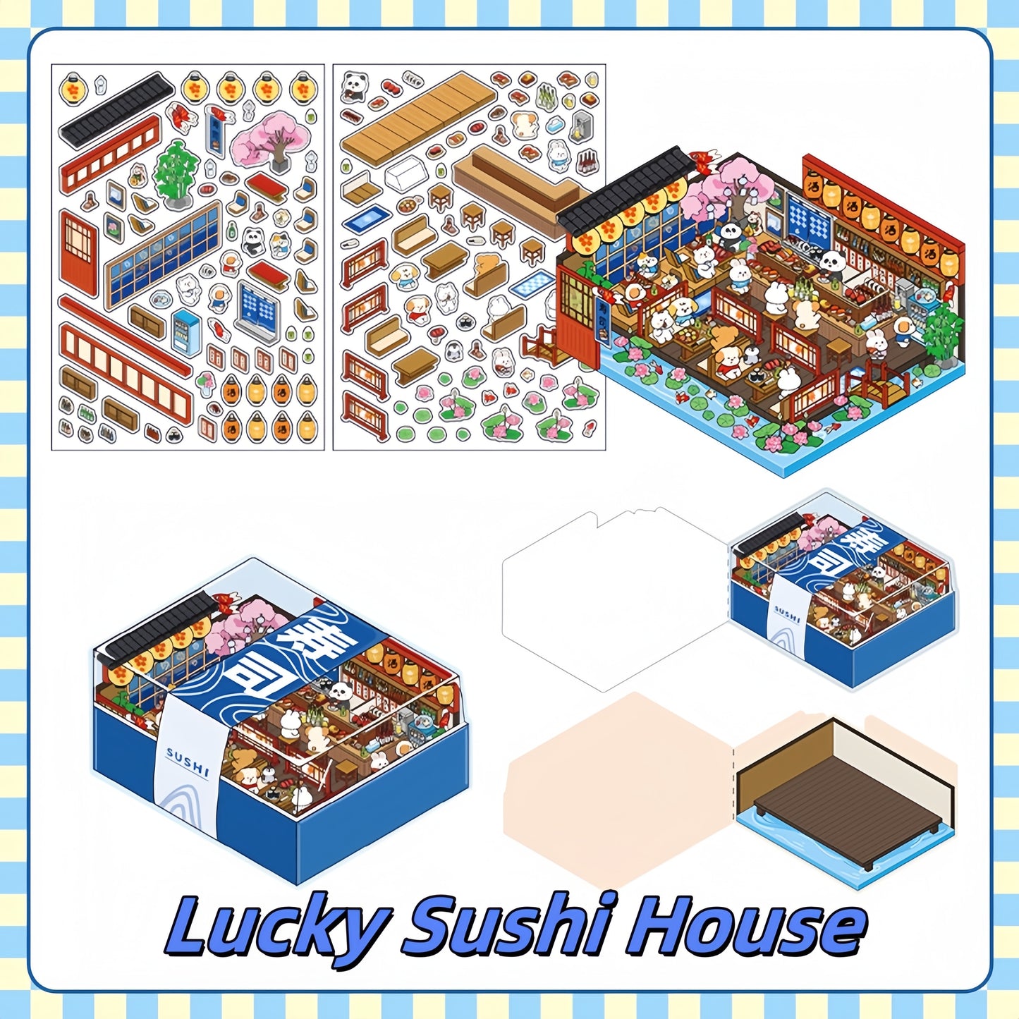 Fairytale Bazaar 3D Sticker | 4 Cute Miniature Scenes