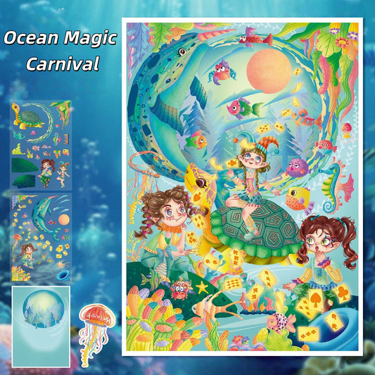 Witchy Whispers 3D Sticker | 4 Cute Miniature Scenes