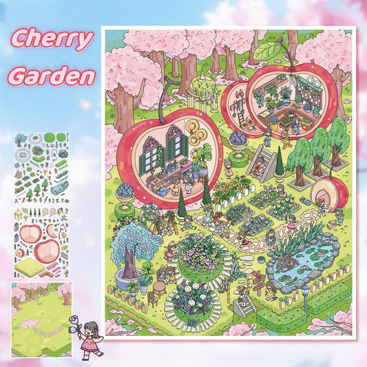 Summer Time 3D Sticker | 2 Cute Miniature Scenes