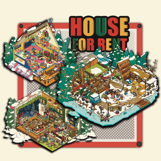 Merry Christmas 3D Sticker | 3 Cute Miniature Scenes