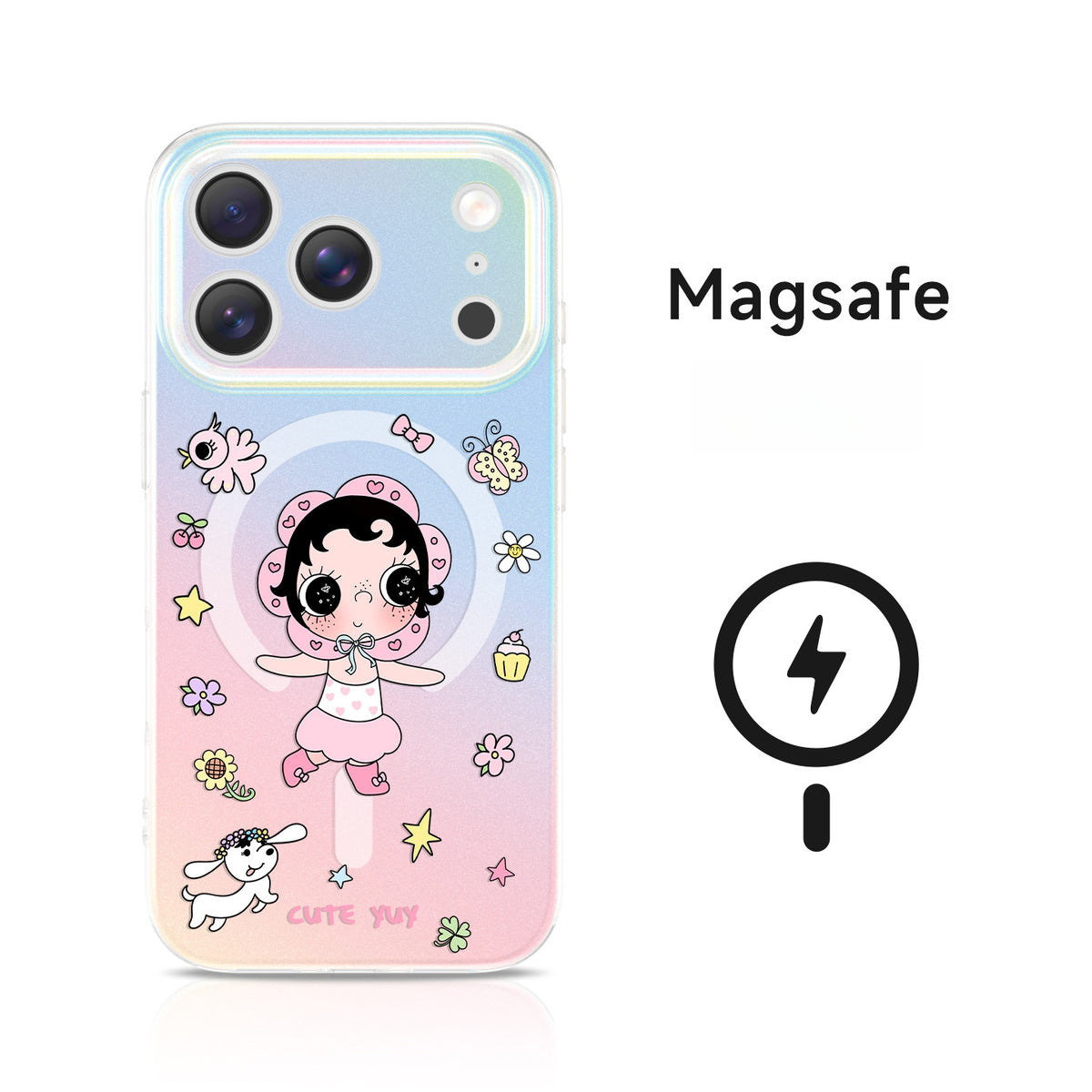 Floral Yuy Acrylic Phone Case
