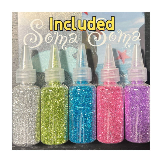 Glitterwave Dream Temporary Tattoo - Glitter & Tool Included