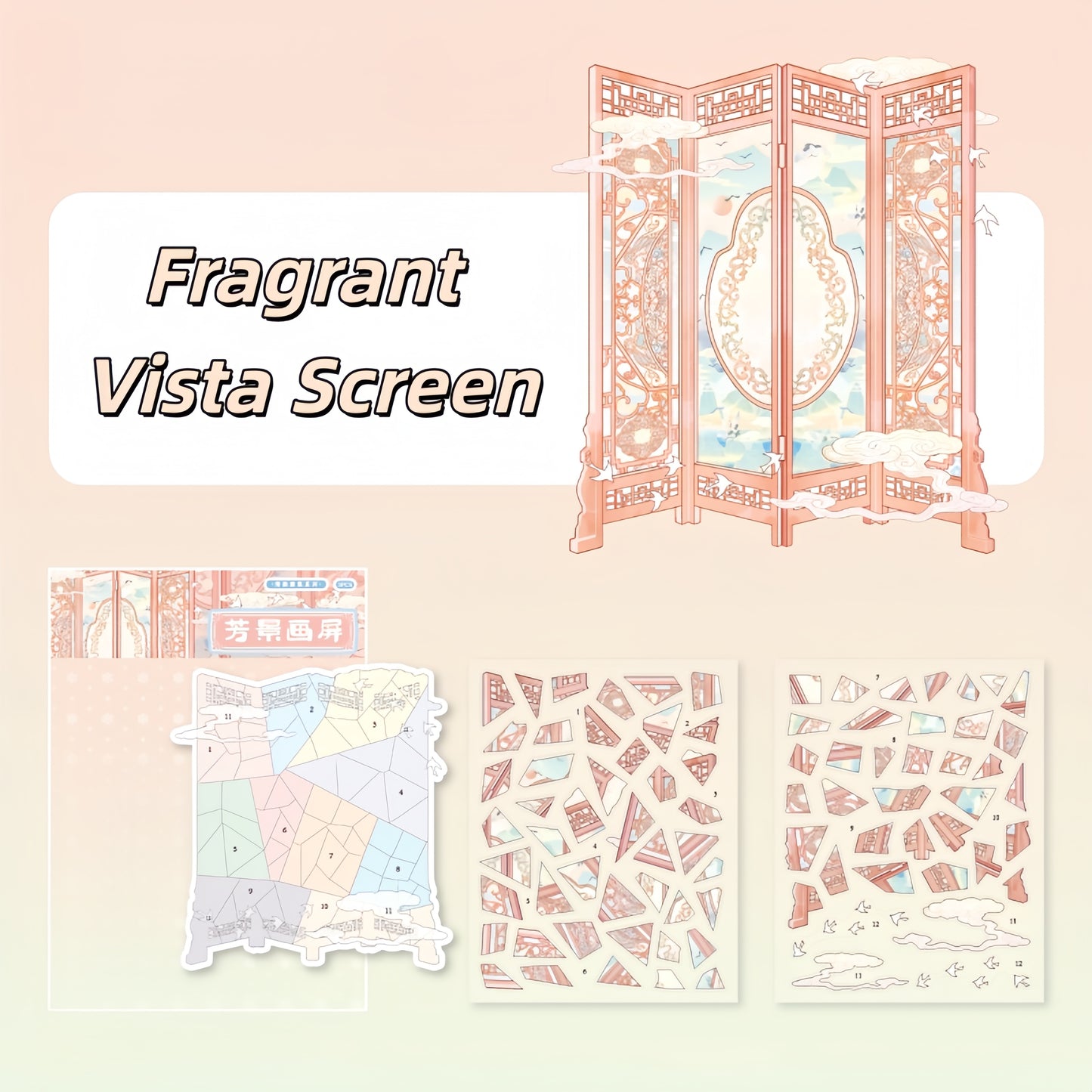 Antique Restoration 3D Sticker | 6 Cute Miniature Scenes