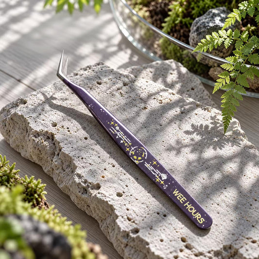 Star and Moon Curved Professional Sticker Tweezers