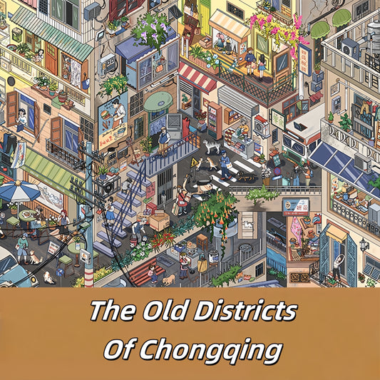 Streetscape 3D Sticker | 7 Cute Miniature Scenes