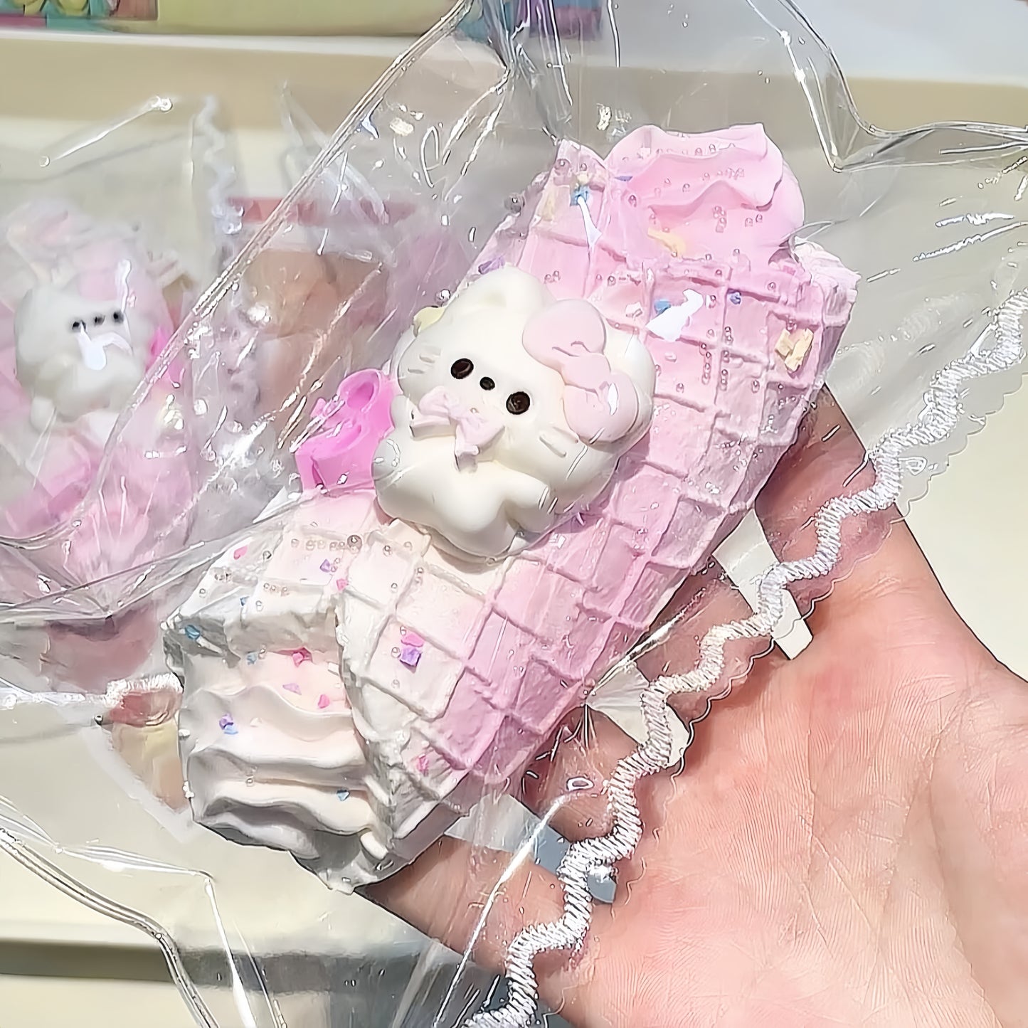 Strawberry Kitty Juice Series Squishy