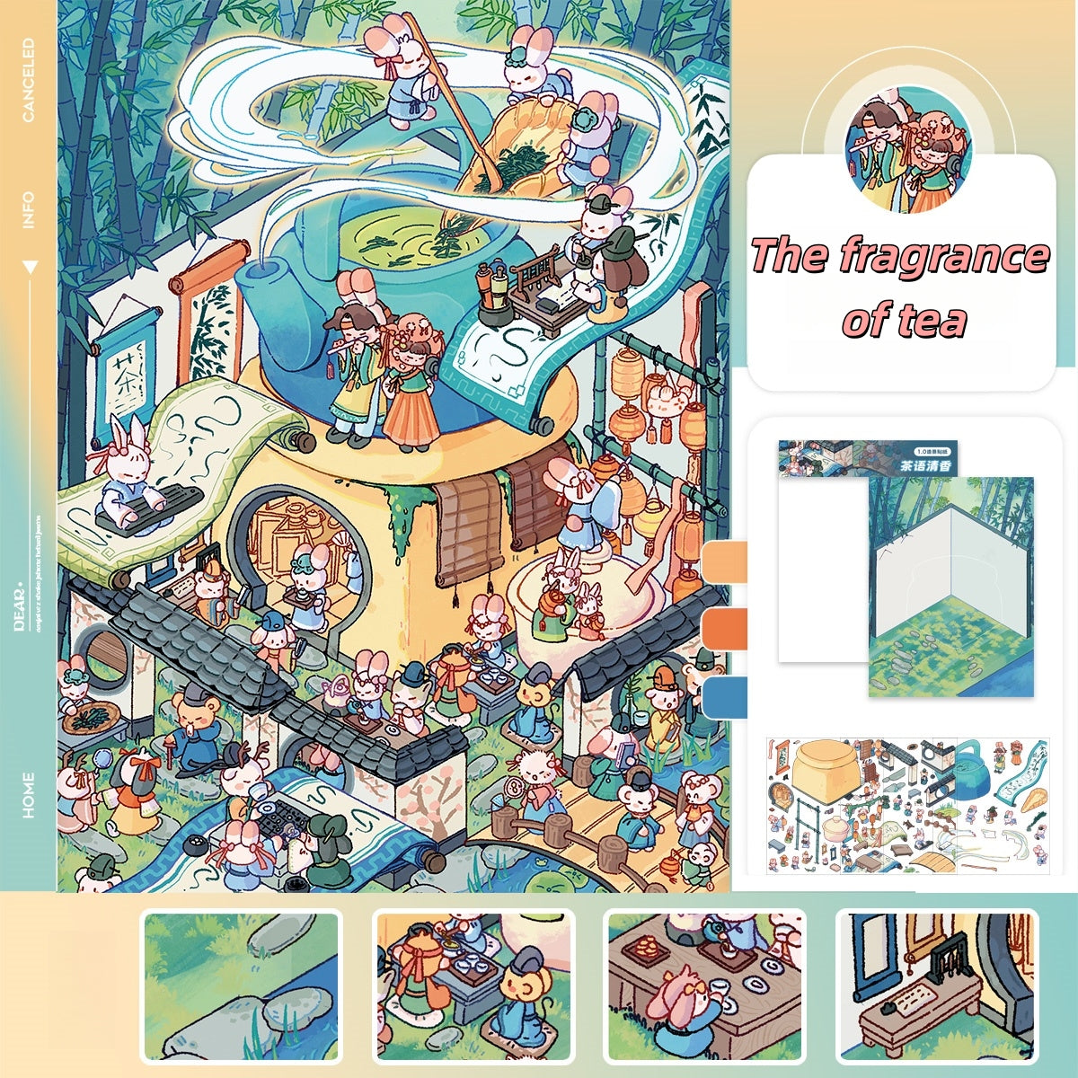 Paperfairy Tale 3D Sticker | 5 Cute Miniature Scenes